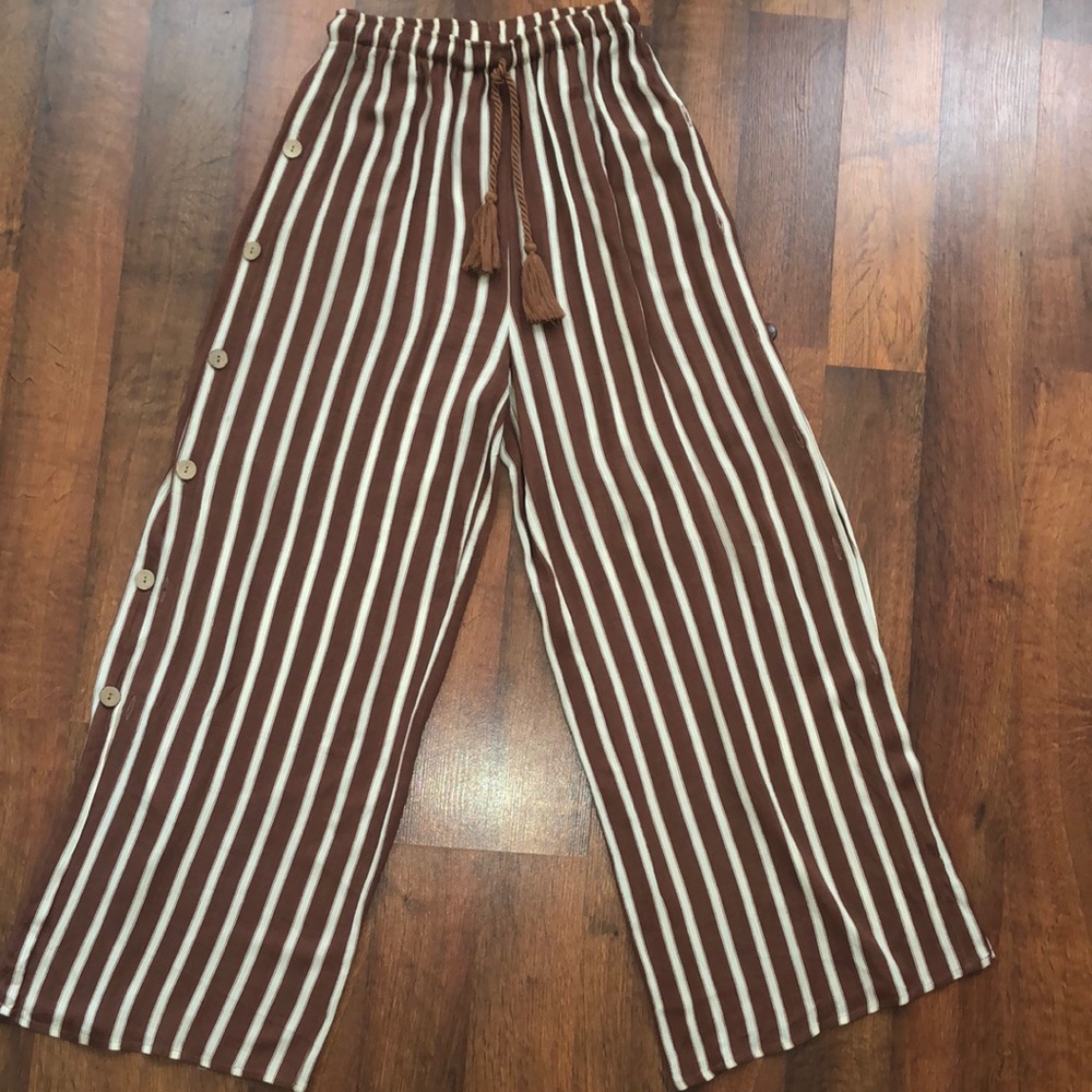 ‼️NWOT Striped Wide Leg Pants